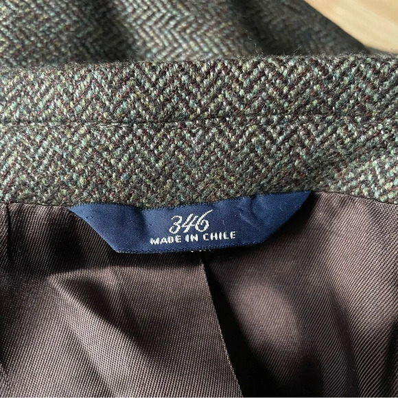 Brooks Brothers Brown 2 Button Herringbone Sport Coat Blazer Jacket nbnn - Picture 13 of 16